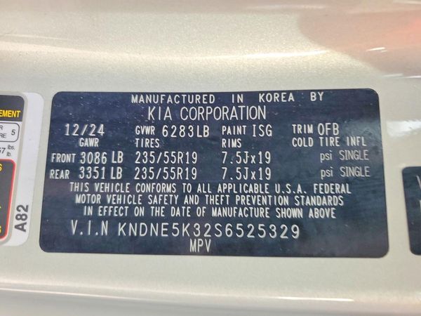 2025 KIA CARNIVAL SX, SX PRESTIGE