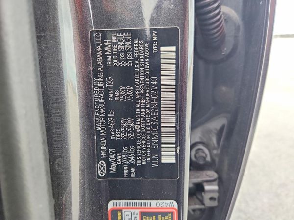 2022 HYUNDAI TUCSON SEL Premium Pkg