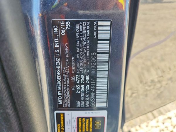 2015 MERCEDES-BENZ C 4-MATIC