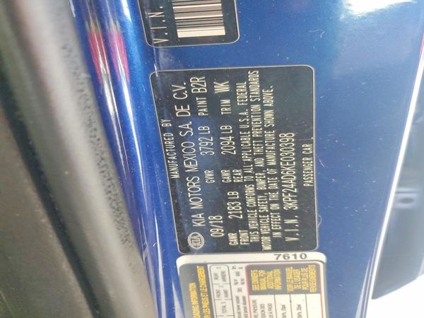 2019 KIA FORTE