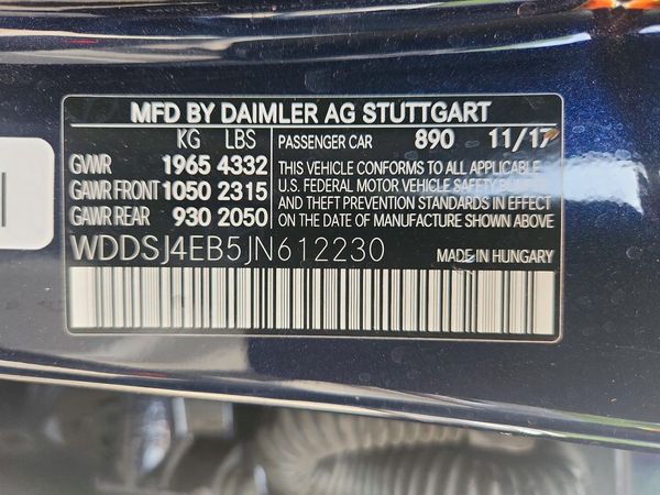 2018 MERCEDES-BENZ CLA CLA250