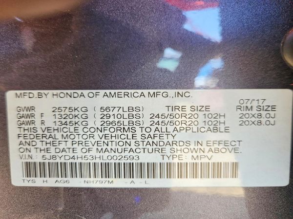 2017 ACURA MDX SH-AWD (Tech)