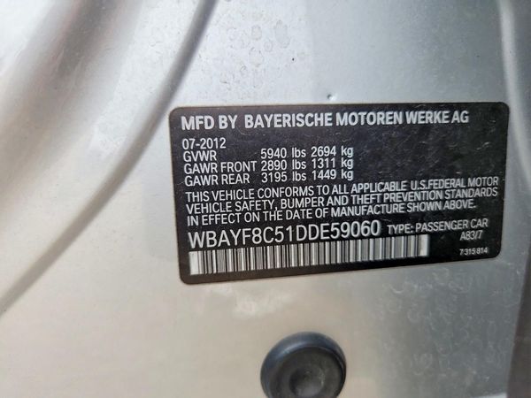2013 BMW 750