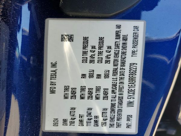 2024 TESLA MODEL 3
