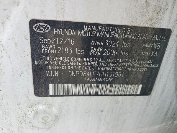 2017 HYUNDAI ELANTRA