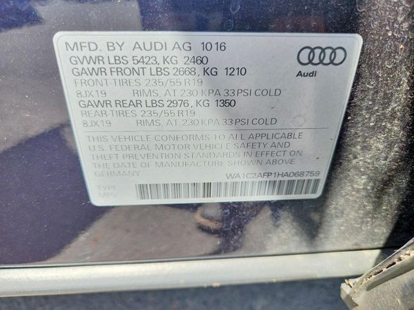 2017 AUDI Q5 quattro Premium