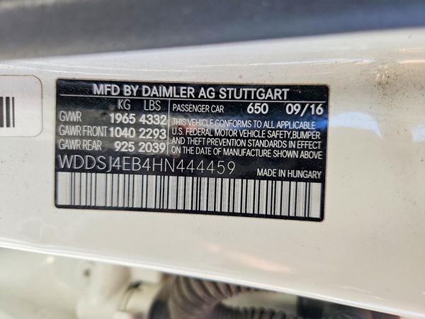 2017 MERCEDES-BENZ CLA CLA250