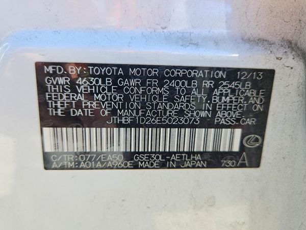 2014 LEXUS IS