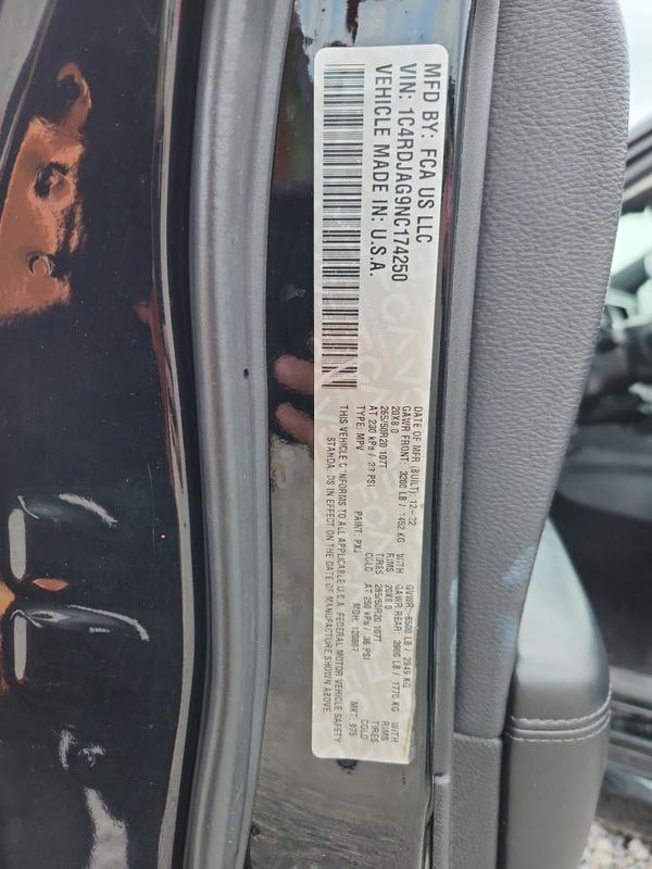2022 DODGE DURANGO SXT