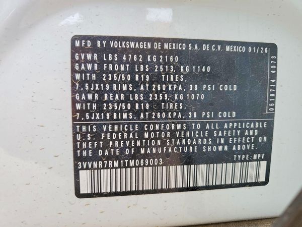 2026 VOLKSWAGEN TIGUAN