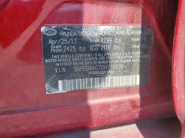 2013 HYUNDAI SONATA GLS/ GLS Popular