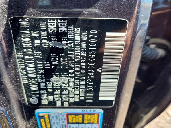 2019 KIA SORENTO