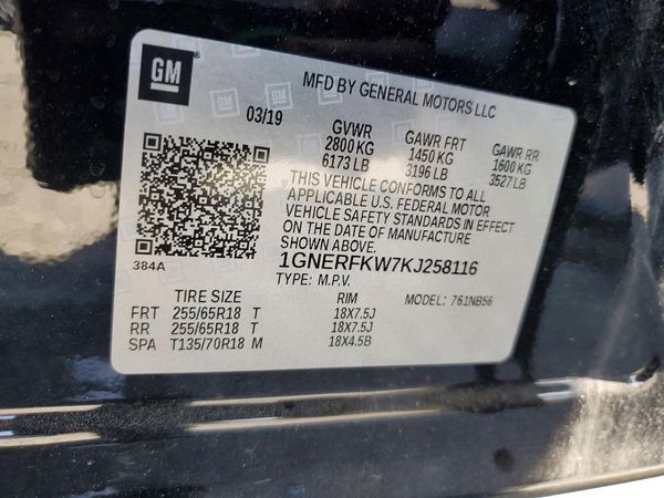 2019 CHEVROLET TRAVERSE LS
