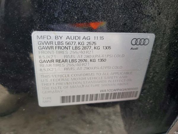 2016 AUDI SQ5 quattro Premium Plus