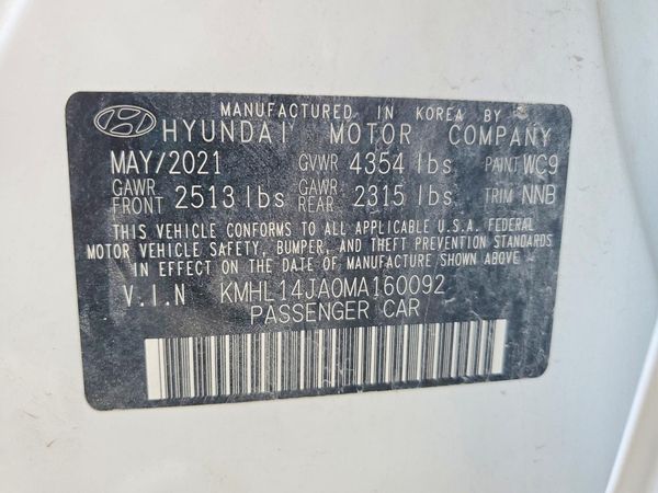 2021 HYUNDAI SONATA SEL