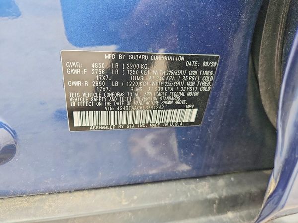2020 SUBARU OUTBACK Base