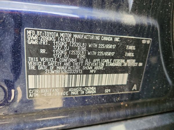 2019 TOYOTA RAV4