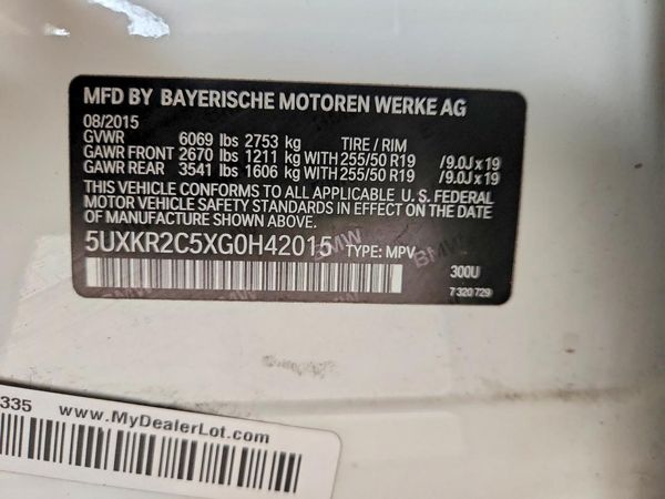 2016 BMW X5 sDrive35i