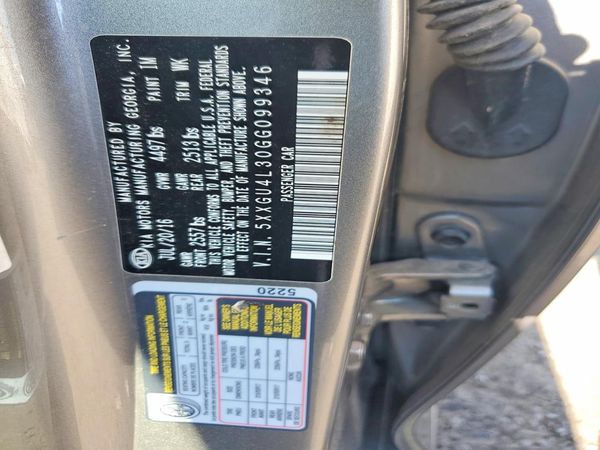 2016 KIA OPTIMA GLS, JSL