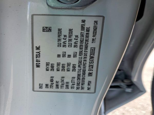 2022 TESLA MODEL 3