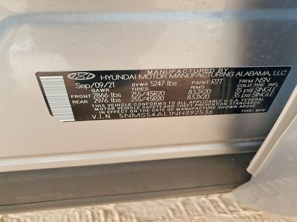 2022 HYUNDAI SANTA FE Calligraphy