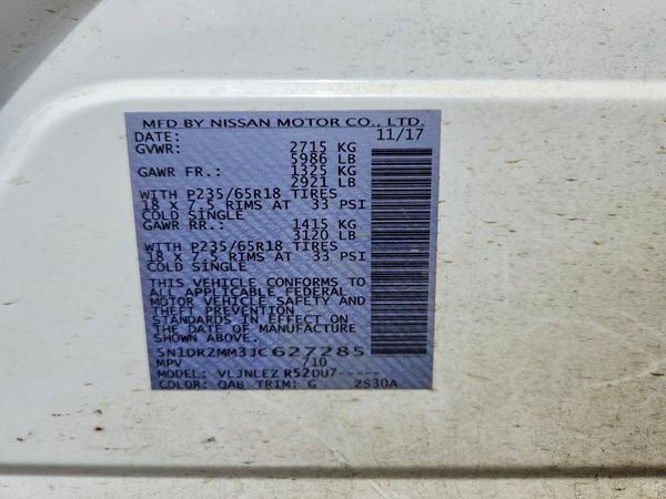 2018 NISSAN PATHFINDER