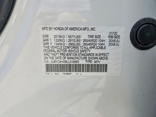 2020 ACURA MDX