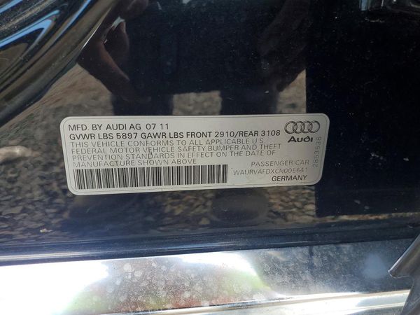 2012 AUDI A8 L