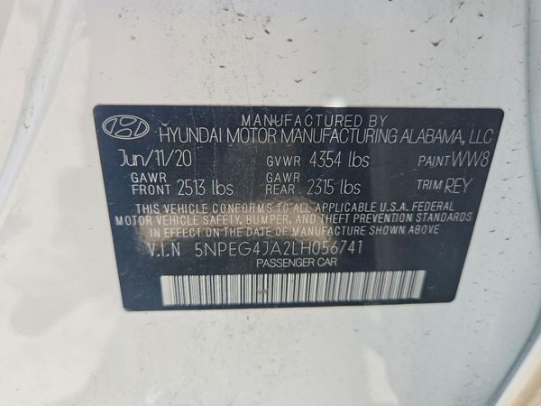 2020 HYUNDAI SONATA SE