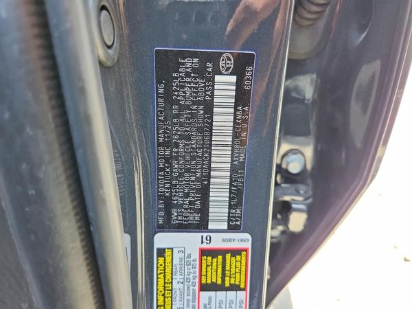 2026 TOYOTA CAMRY — VINS