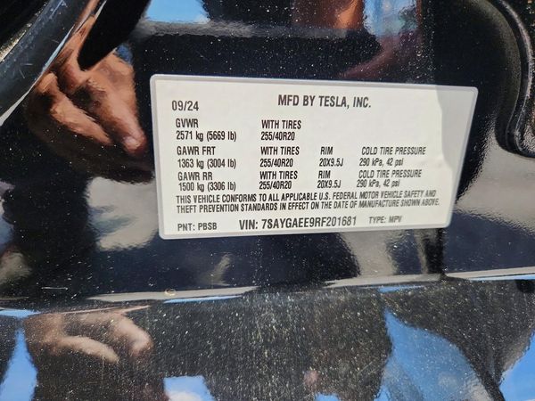 2024 TESLA MODEL Y