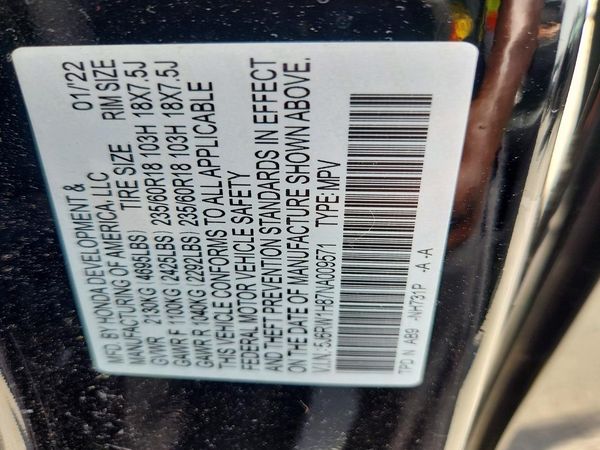 2022 HONDA CR-V EX-L