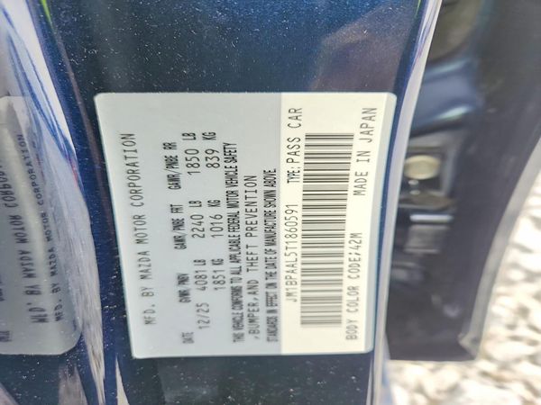 2026 MAZDA 3 Base — VINS