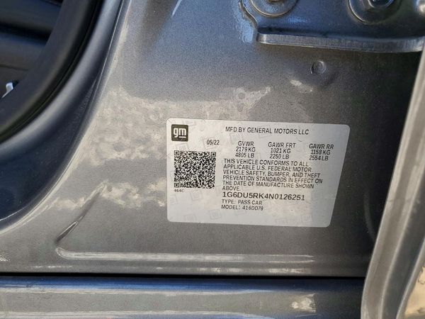 2022 CADILLAC CT5