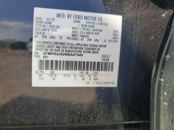 2022 FORD EDGE SEL
