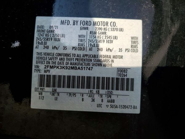 2021 FORD EDGE Titanium