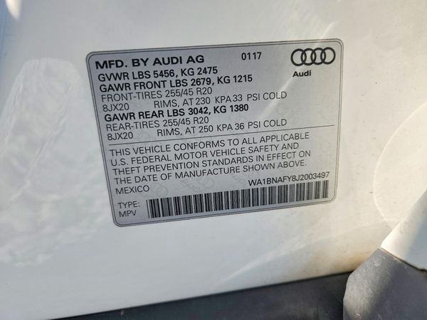 2018 AUDI Q5 quattro Premium Plus