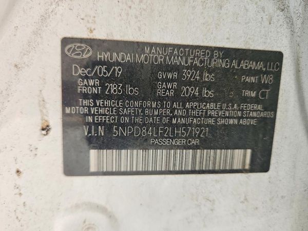 2020 HYUNDAI ELANTRA