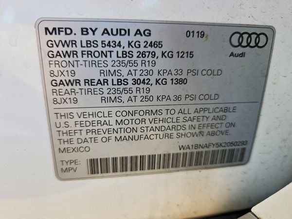 2019 AUDI Q5