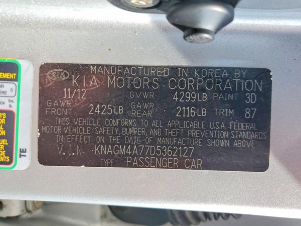 2013 KIA OPTIMA LX