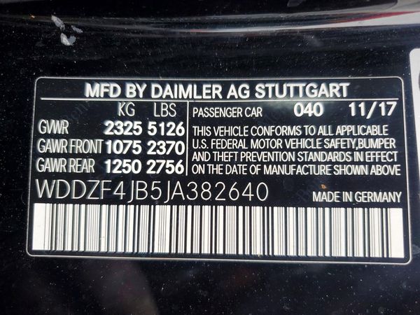 2018 MERCEDES-BENZ E E300