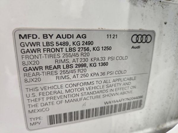2022 AUDI Q5