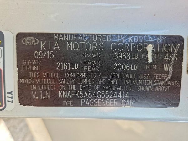 2016 KIA FORTE GL (Middle-Low Grade)