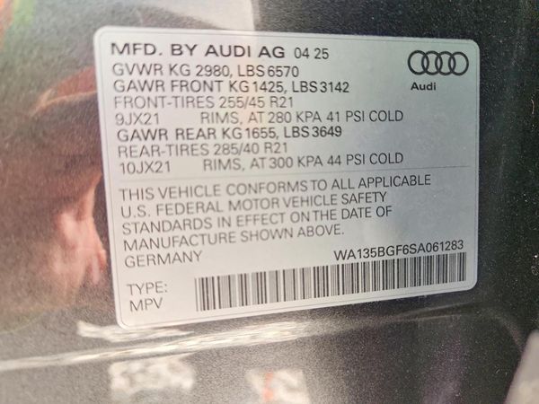 2025 AUDI SQ6 E-TRON