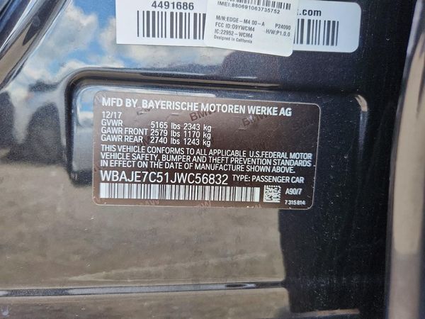 2018 BMW 540 xDrive