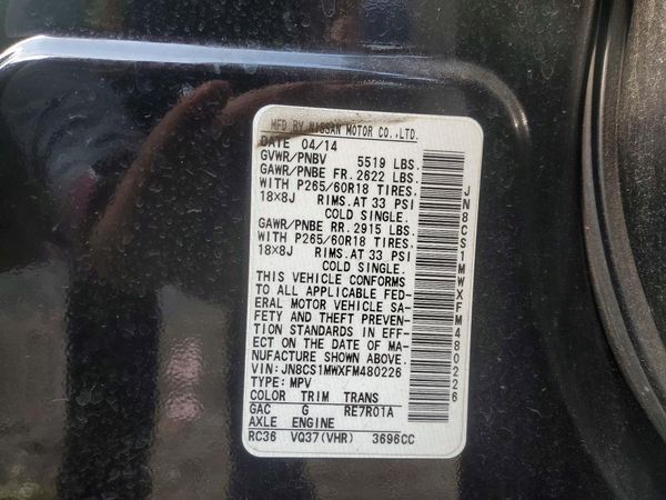 2015 INFINITI QX70