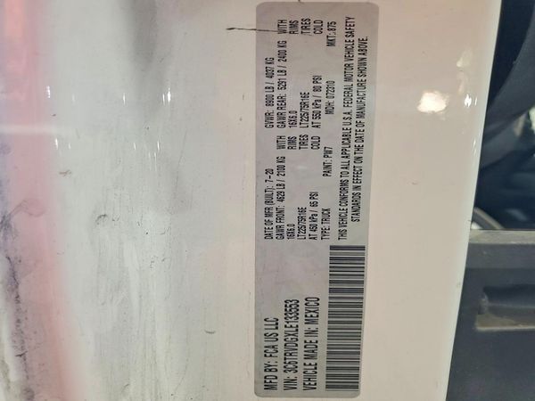 2020 RAM PROMASTER 2500 VF