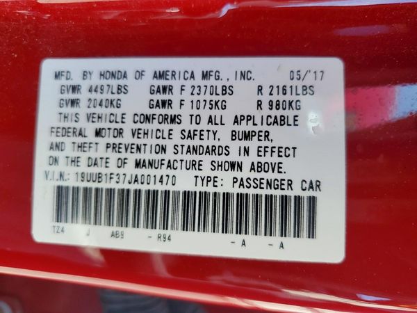 2018 ACURA TLX Standard