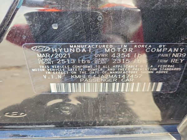2021 HYUNDAI SONATA