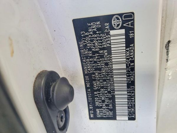 2014 TOYOTA COROLLA L/LE